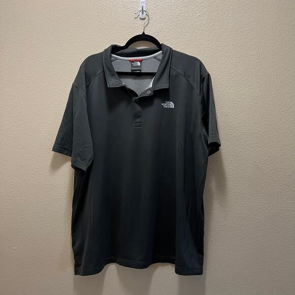 The North Face Men's Polo Shirt Dark Gray Short Sleeve Size XXL Golf Polo - Picture 2 of 8